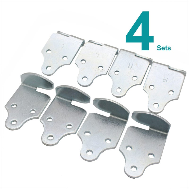 X-Haibei 8 Pack Trailer Stake Rack Corner Connector Brackets Straight Wood Sides Latch Rack Set - Image 3